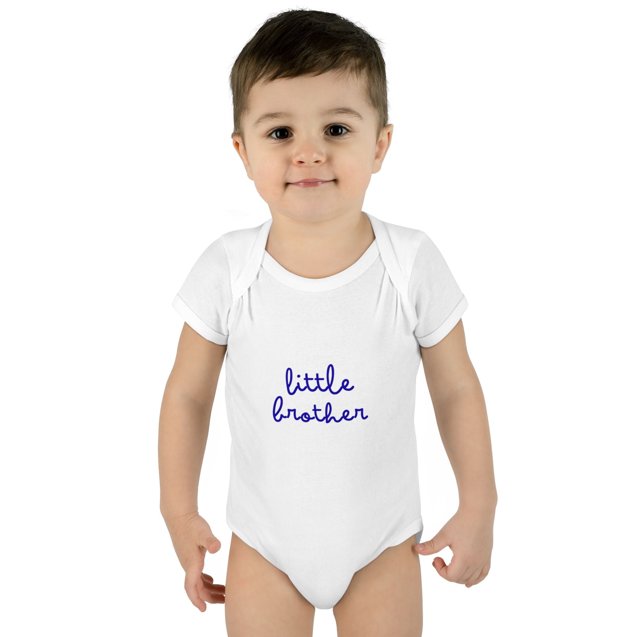 Little Brother Infant Bodysuit, Cute Baby Outfit, Newborn Gift, Baby Shower Present, Sibling Announcement, Baby Clothing