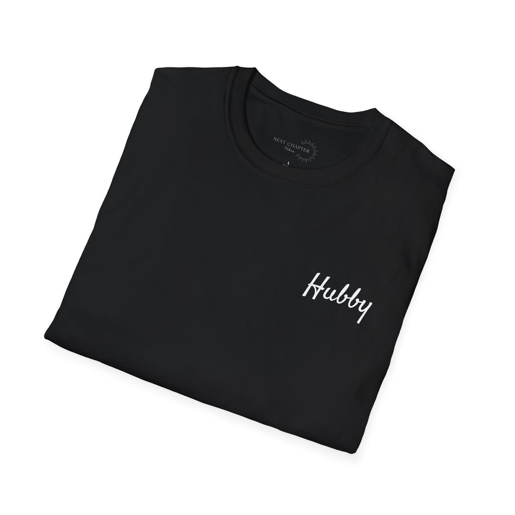 Hubby Unisex Softstyle T-Shirt, Casual Tee for Partners, Valentine's Gift, Anniversary Celebration, Everyday Wear, Matching Couples