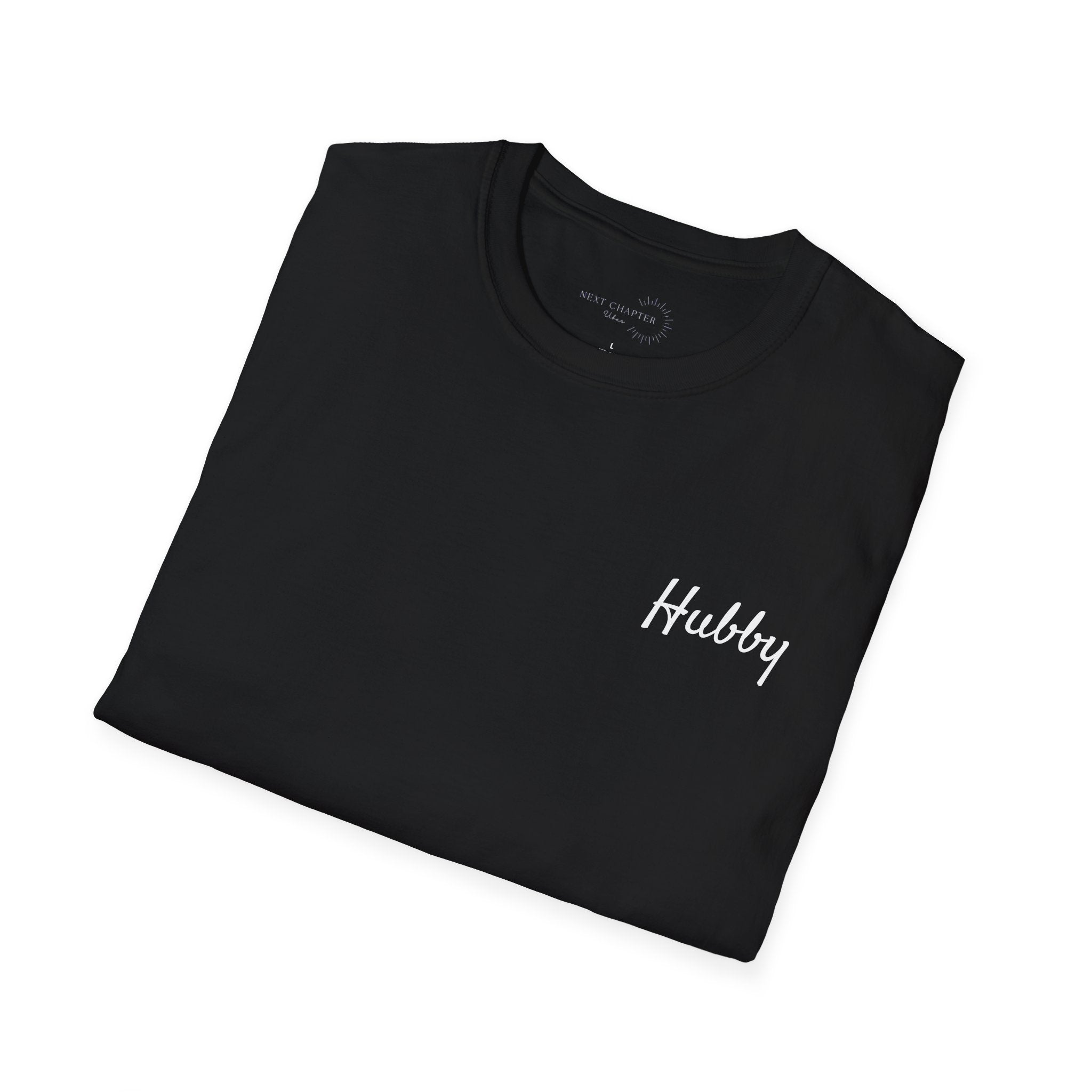 Hubby Unisex Softstyle T-Shirt, Casual Tee for Partners, Valentine's Gift, Anniversary Celebration, Everyday Wear, Matching Couples