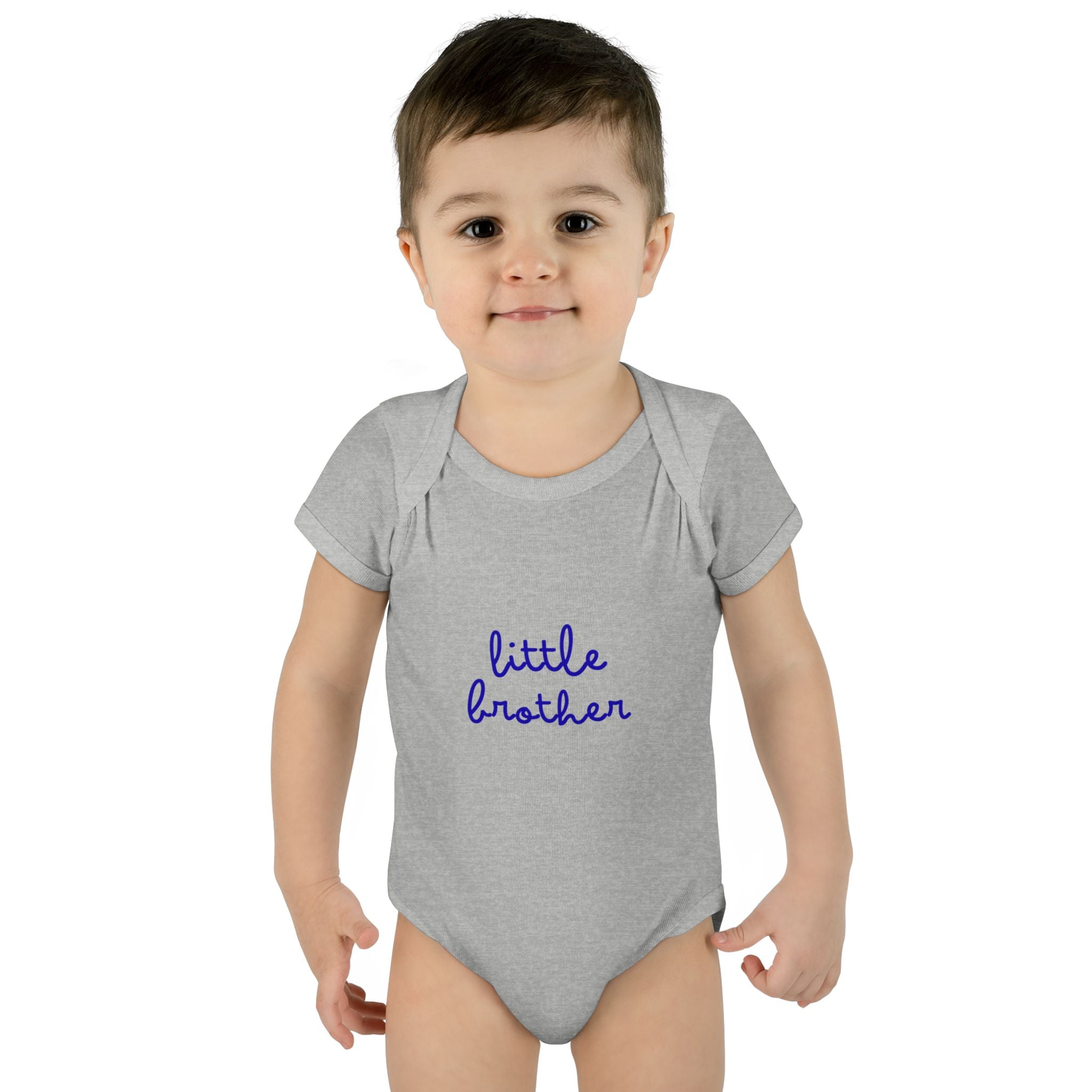 Little Brother Infant Bodysuit, Cute Baby Outfit, Newborn Gift, Baby Shower Present, Sibling Announcement, Baby Clothing