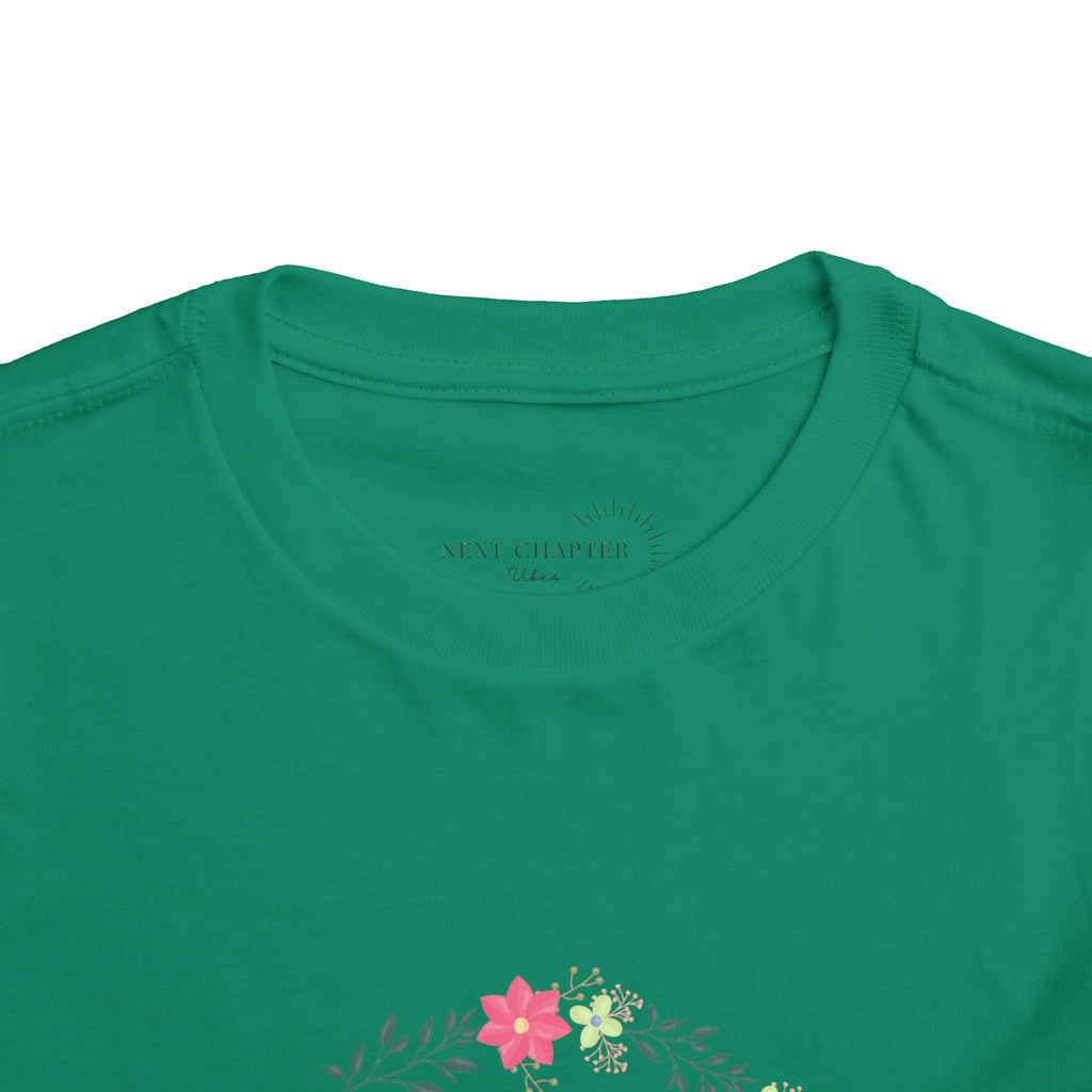 Middle Sister Toddler Tee, Floral Children’s Shirt, Gift for Sibling, Birthday Present, Summer Outfit, Family Occasion