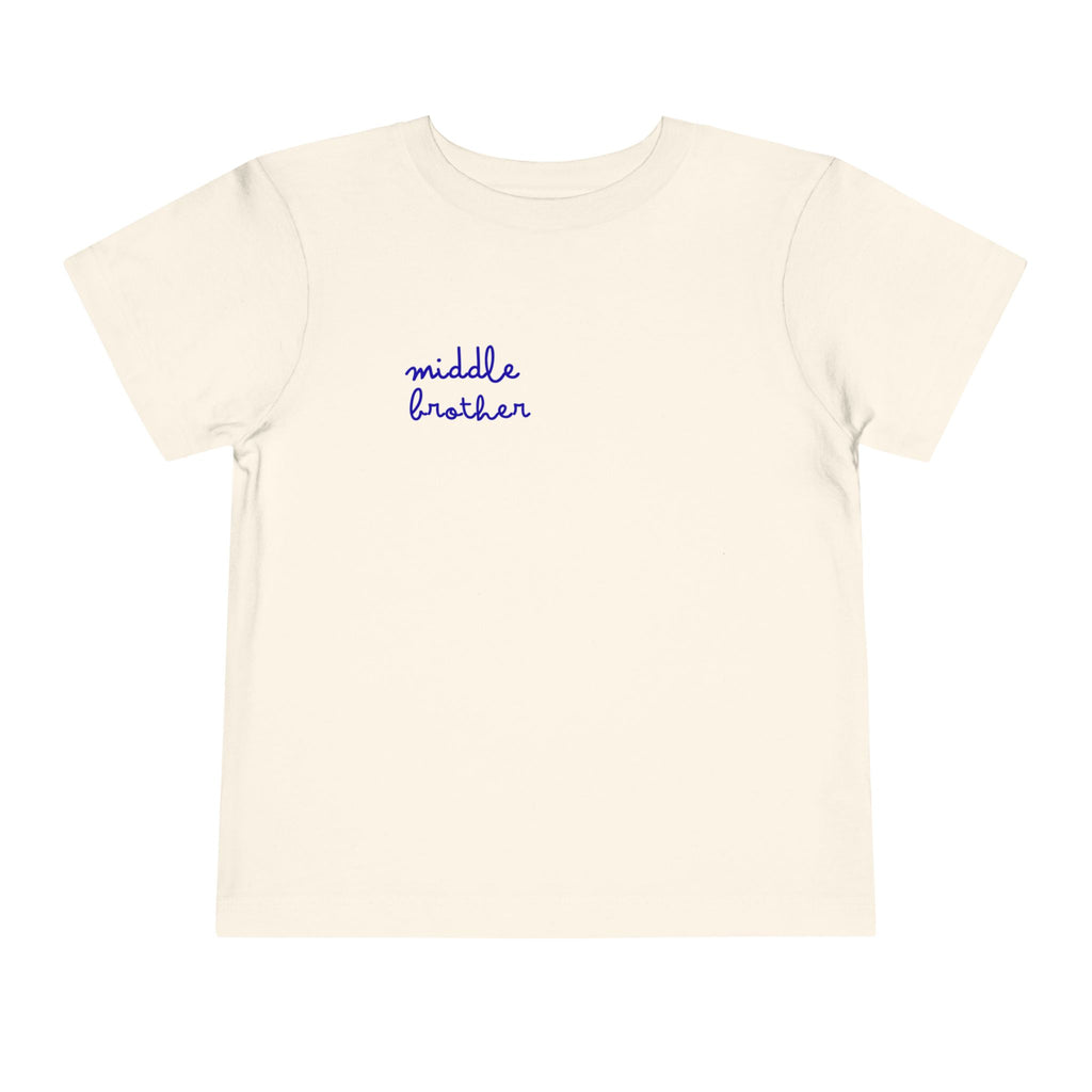 Middle Brother Toddler Tee, Cute Kids Shirt, Baby Gift, Birthday Outfit, Sibling Announcement