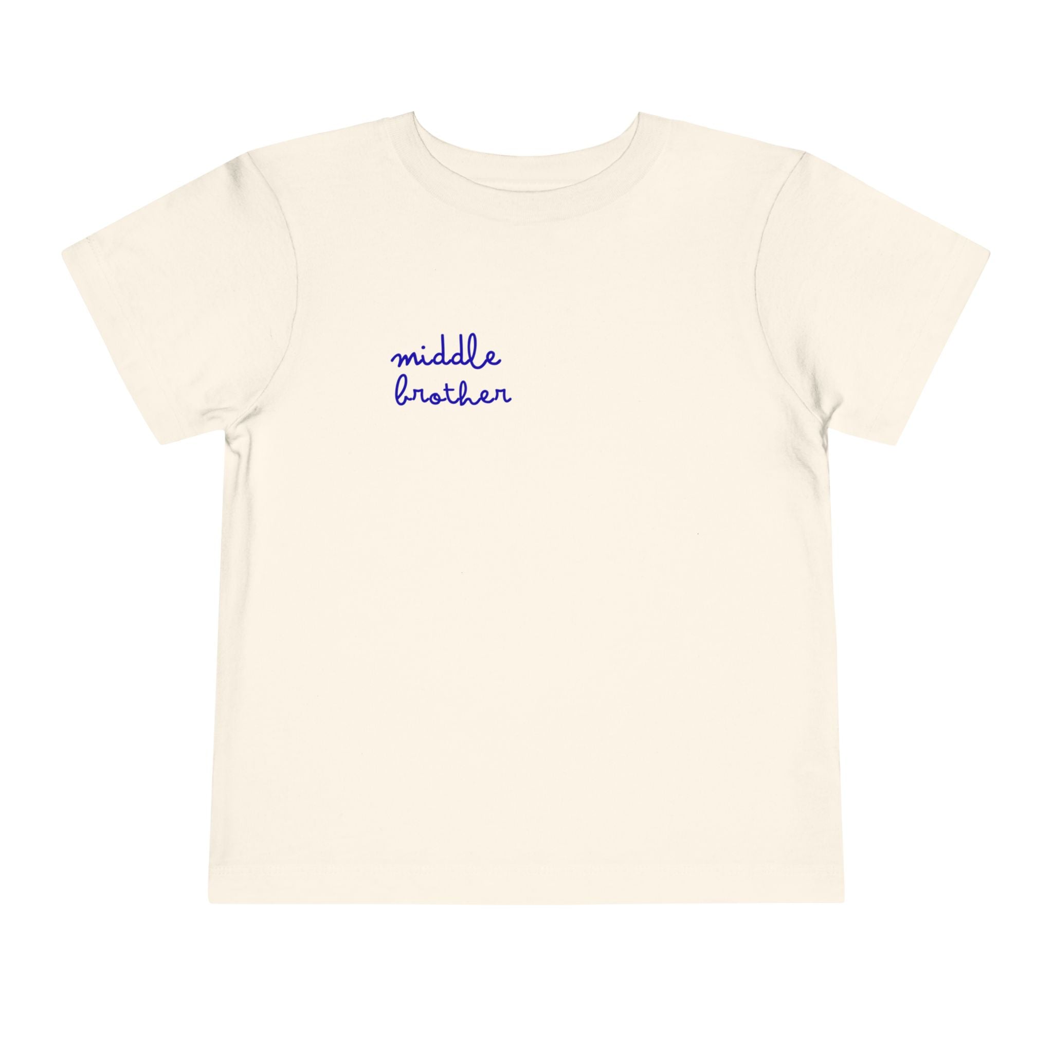 Middle Brother Toddler Tee, Cute Kids Shirt, Baby Gift, Birthday Outfit, Sibling Announcement