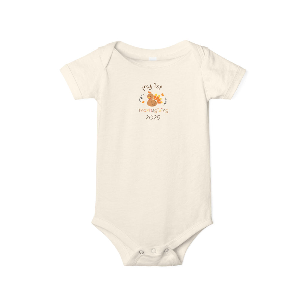 My 1st Thanksgiving Baby Bodysuit - Perfect for Newborns, Baby Showers, First Birthdays, Gifts, Photography Props