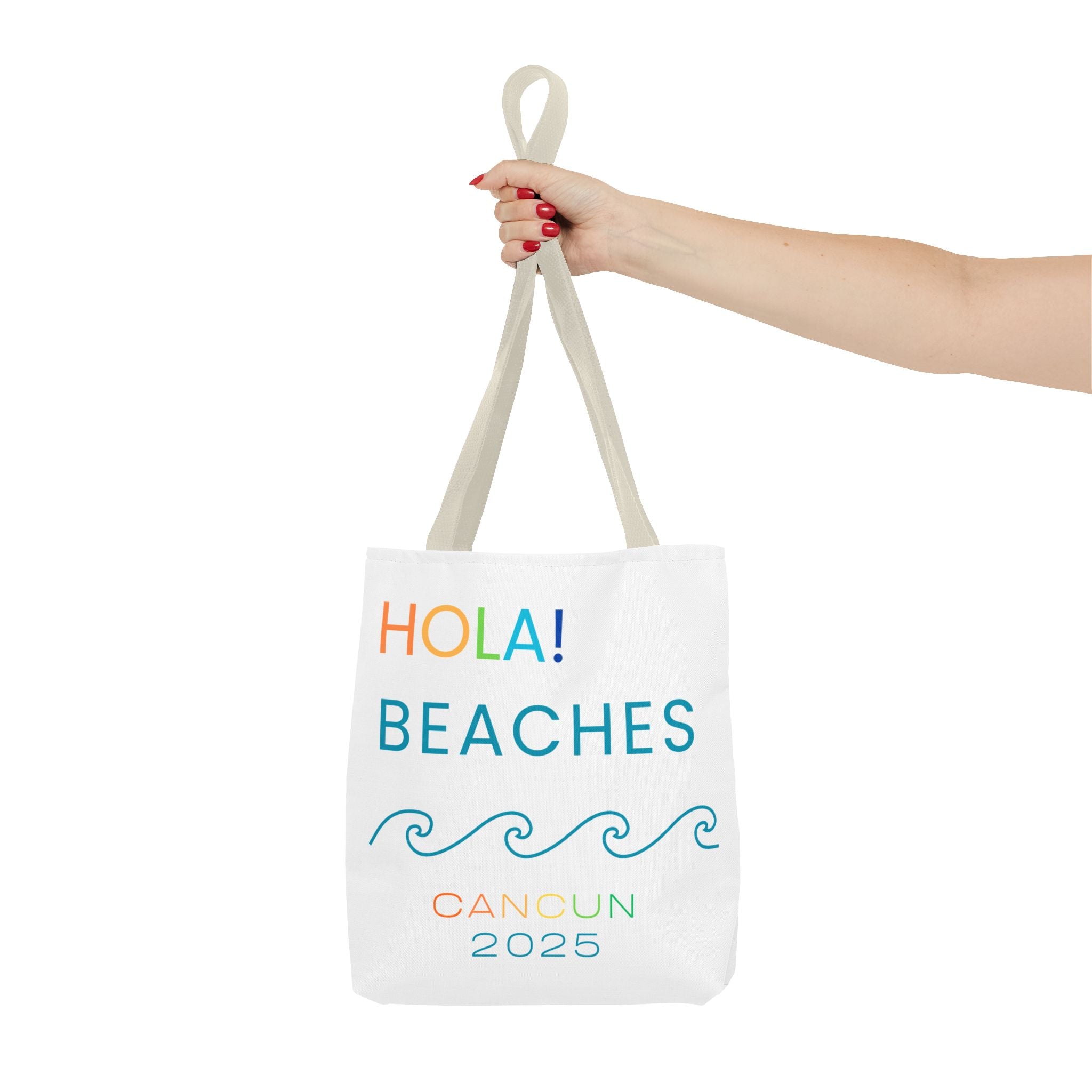 Colorful Cancun Beach Tote Bag, Summer Essentials, Travel Accessory, Eco-Friendly Gift, Beach Lovers, Vacation Tote
