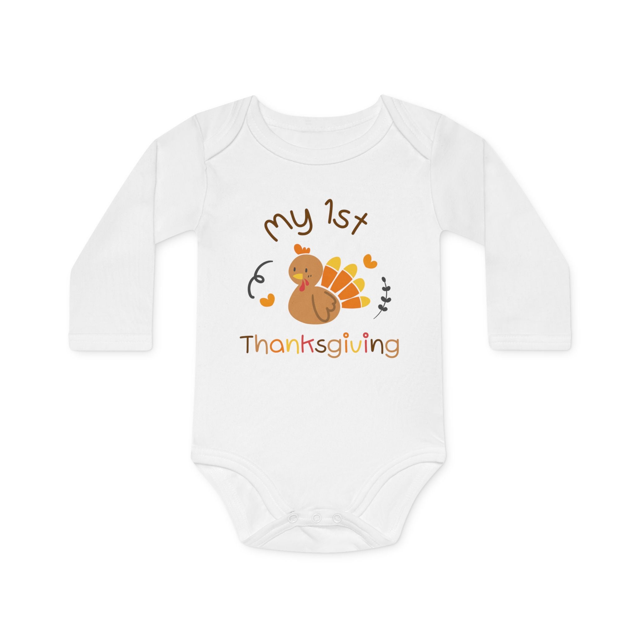 1st Thanksgiving organic baby outfit