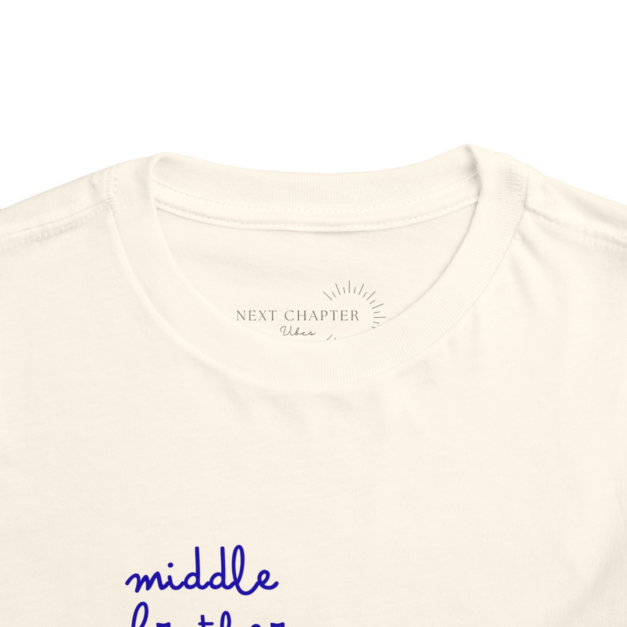 Middle Brother Toddler Tee, Cute Kids Shirt, Baby Gift, Birthday Outfit, Sibling Announcement