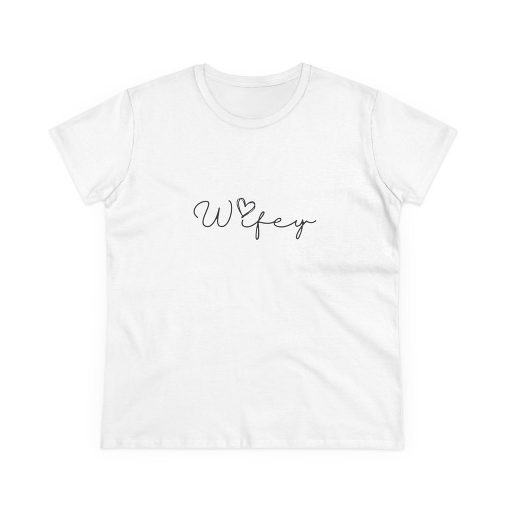 Wifey Cotton Tee for Trendy Women, Casual Wear, Gifts for Brides, Engagement Parties, Wedding Celebrations