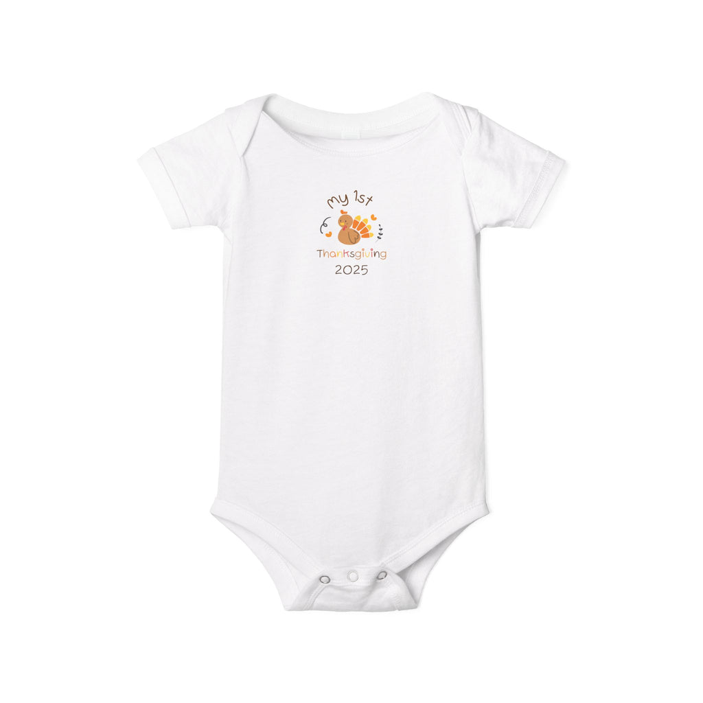 My 1st Thanksgiving Baby Bodysuit - Perfect for Newborns, Baby Showers, First Birthdays, Gifts, Photography Props