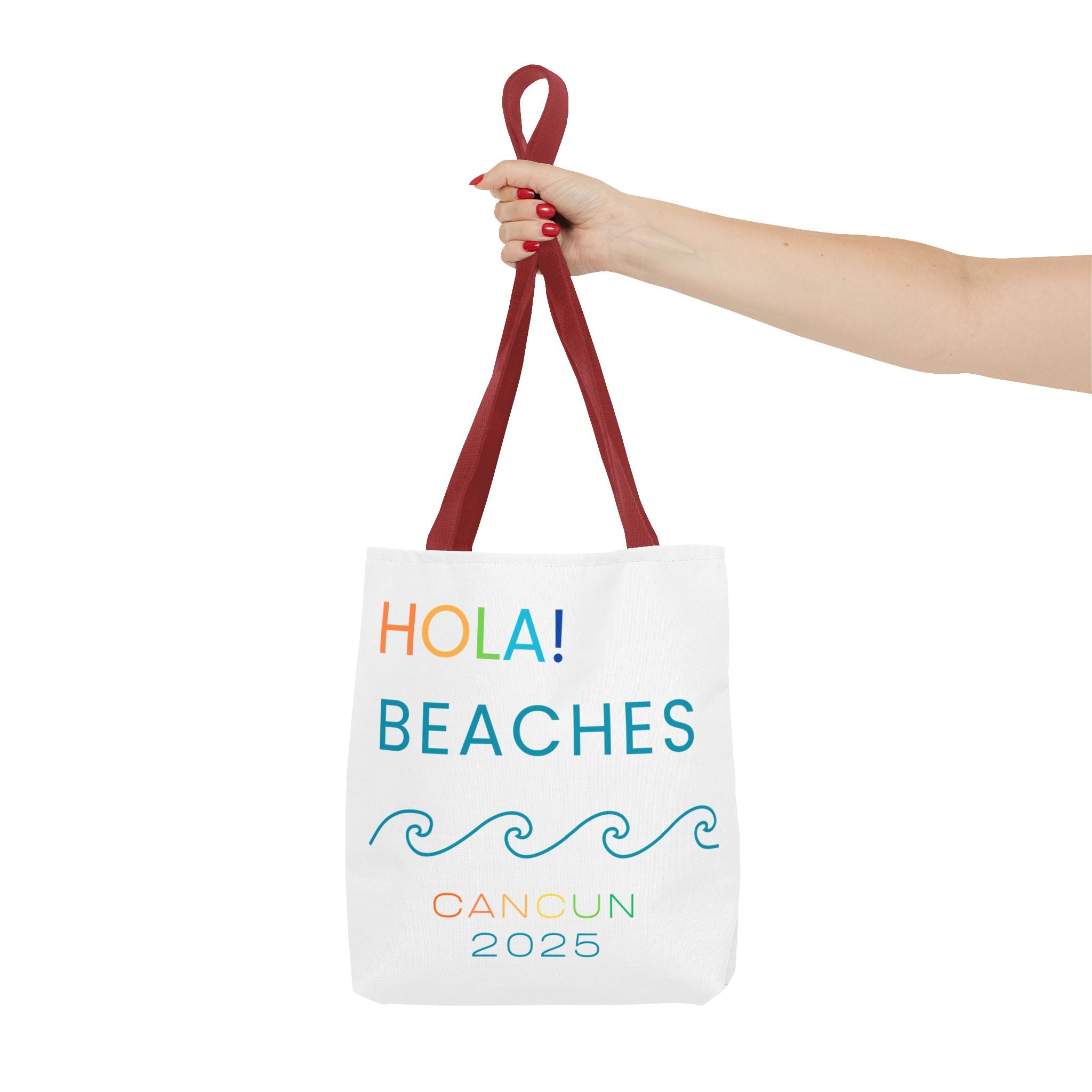 Colorful Cancun Beach Tote Bag, Summer Essentials, Travel Accessory, Eco-Friendly Gift, Beach Lovers, Vacation Tote