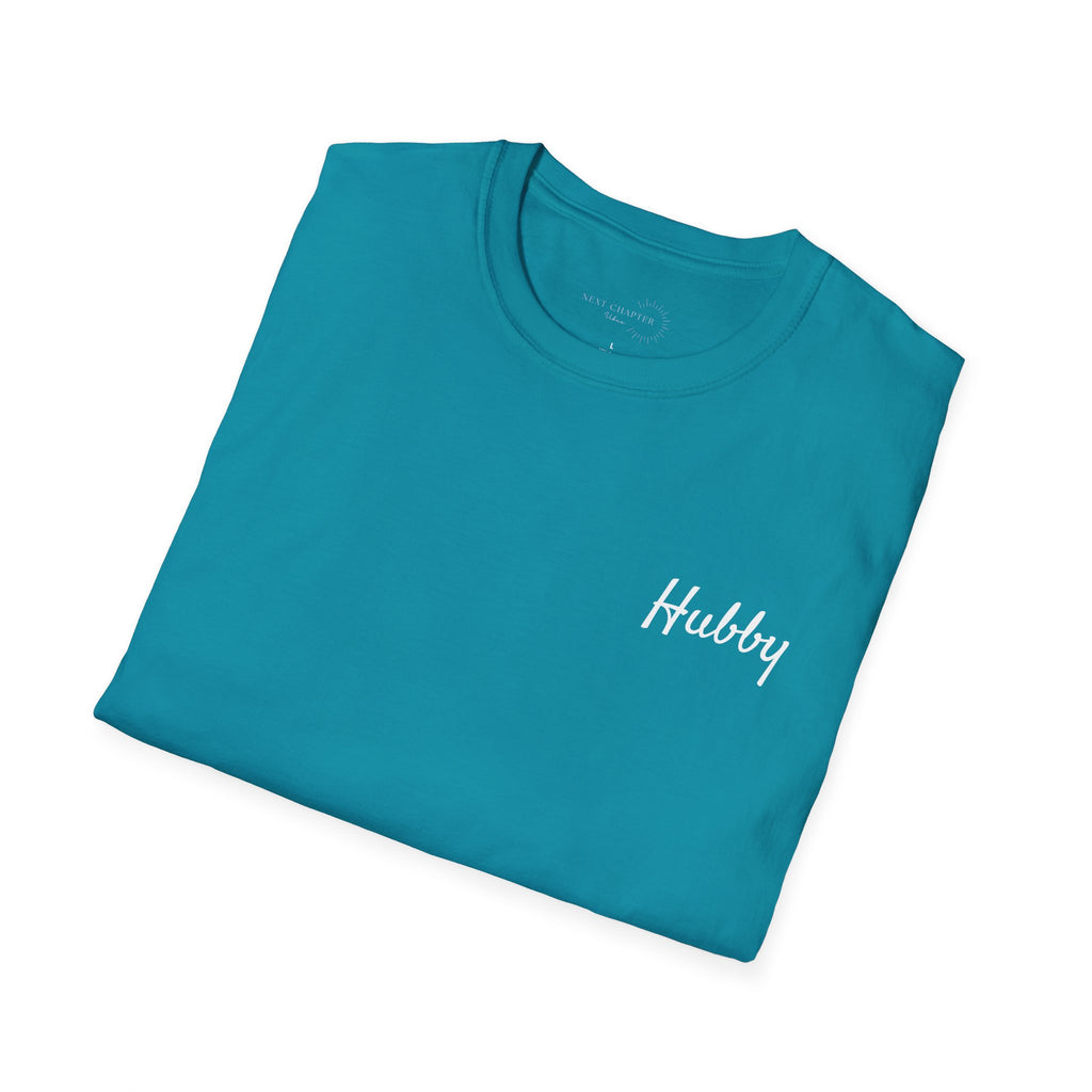 Hubby Unisex Softstyle T-Shirt, Casual Tee for Partners, Valentine's Gift, Anniversary Celebration, Everyday Wear, Matching Couples