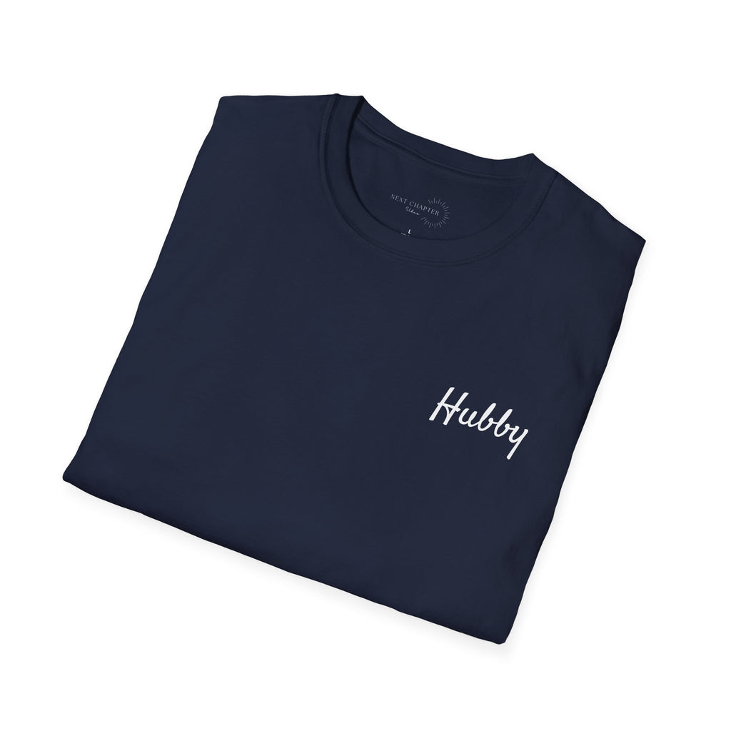 Hubby Unisex Softstyle T-Shirt, Casual Tee for Partners, Valentine's Gift, Anniversary Celebration, Everyday Wear, Matching Couples
