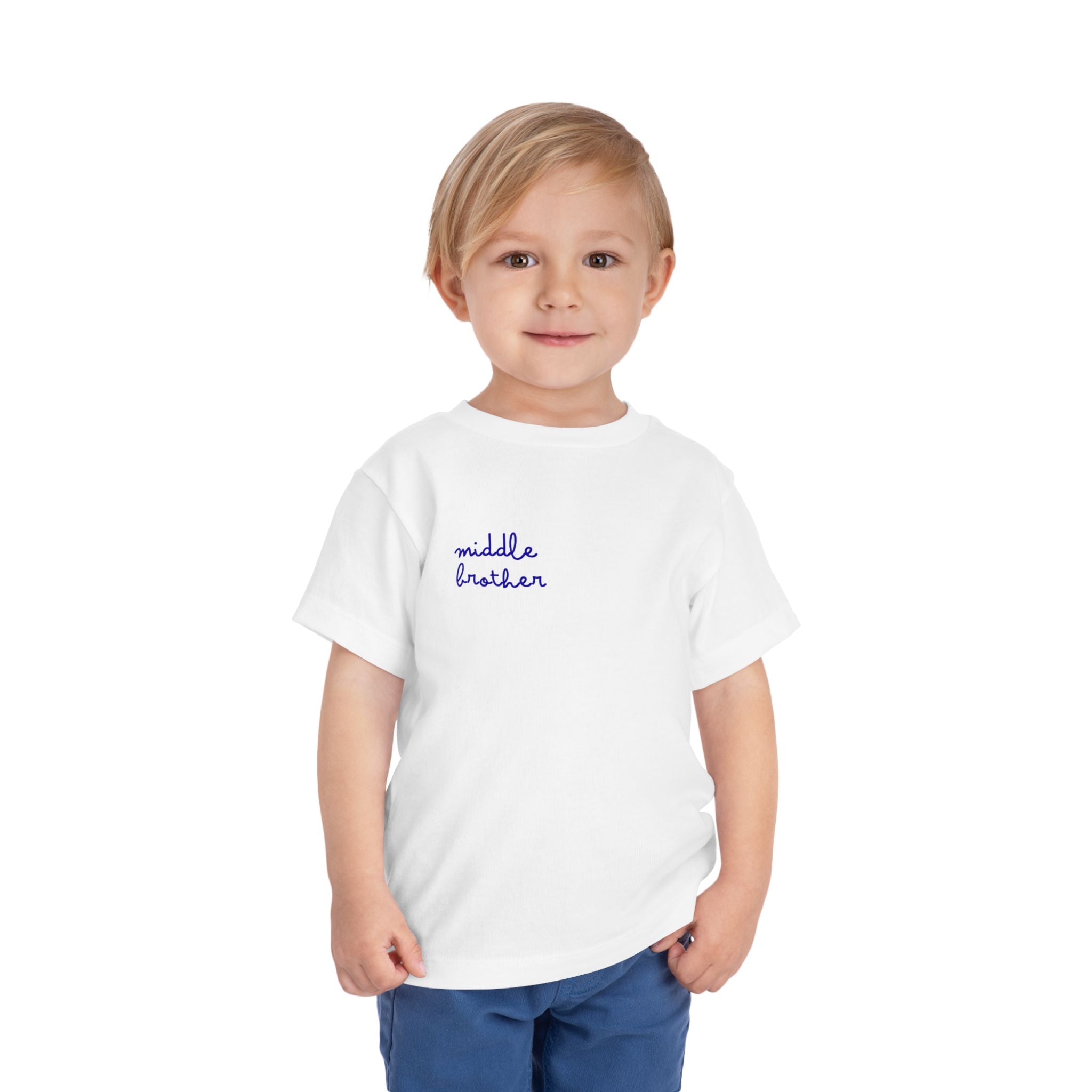 Middle Brother Toddler Tee, Cute Kids Shirt, Baby Gift, Birthday Outfit, Sibling Announcement