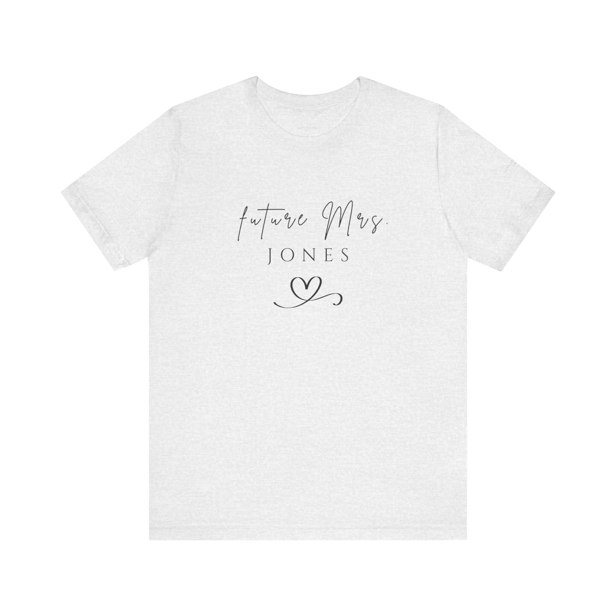 Future Mrs. Jersey Tee, Bridal Shower Gift, Engagement Announcement Shirt, Wedding Party Tee, Bride to Be Top