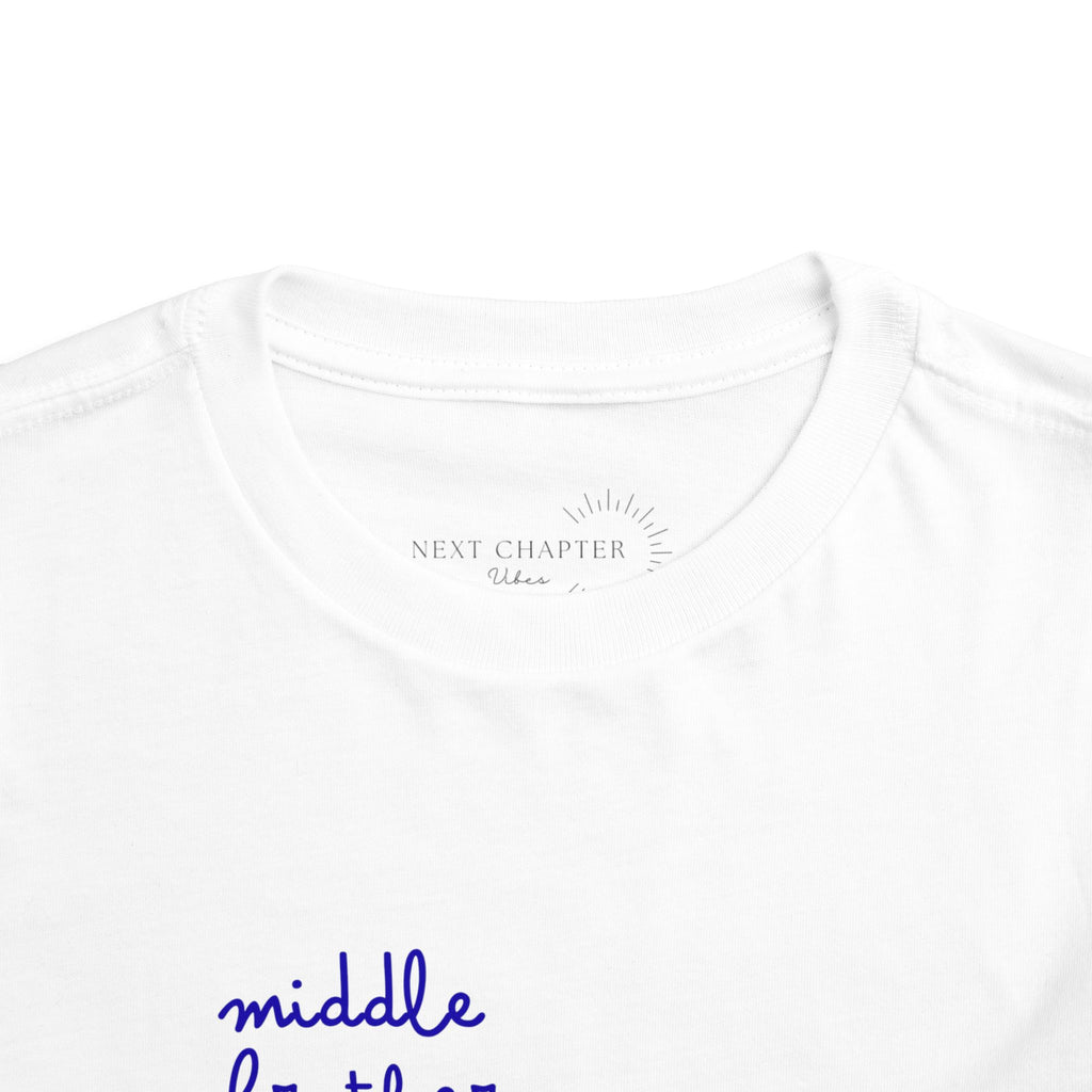 Middle Brother Toddler Tee, Cute Kids Shirt, Baby Gift, Birthday Outfit, Sibling Announcement