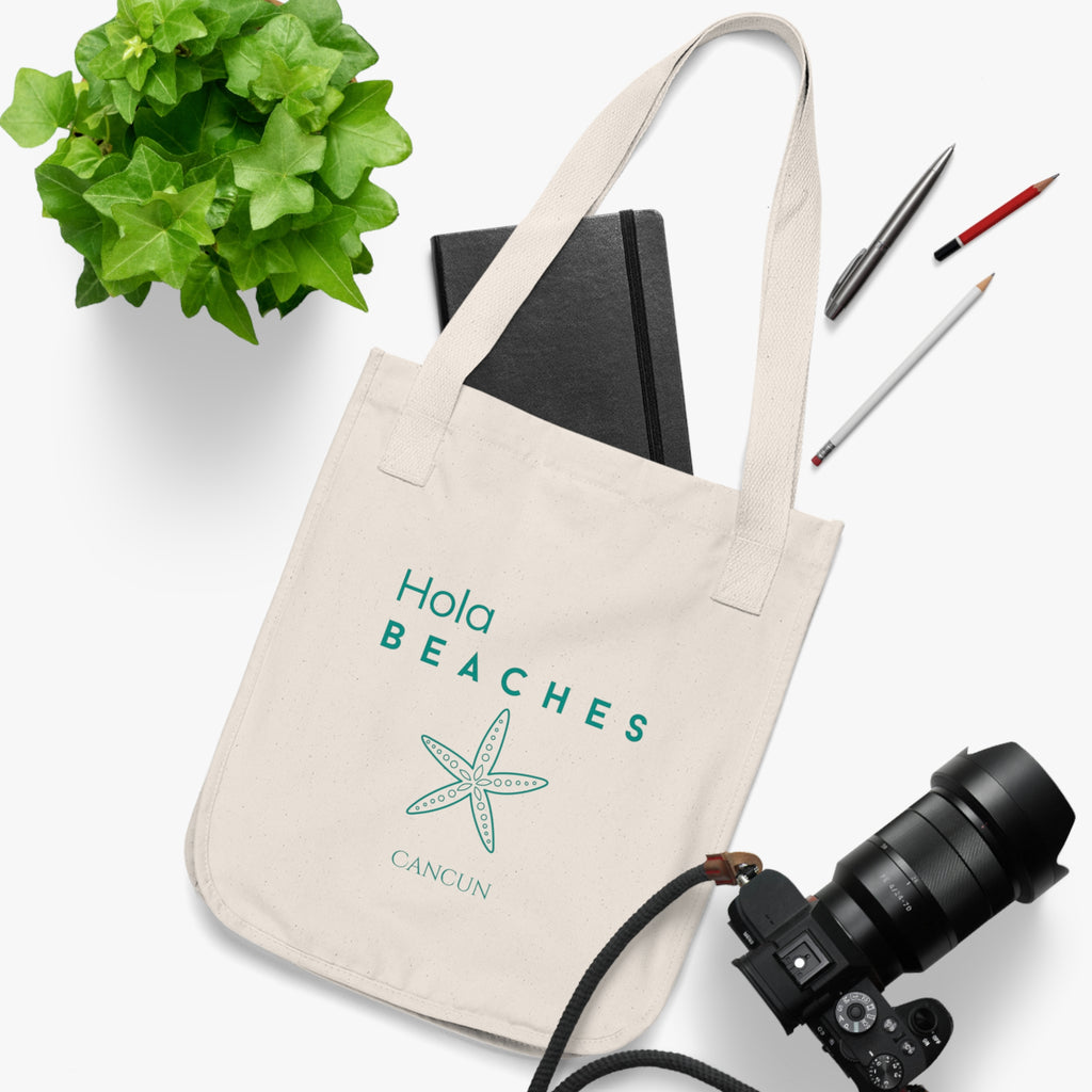 Organic Canvas Hola Beaches Tote