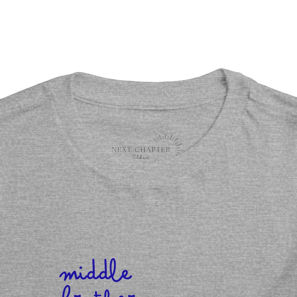 Middle Brother Toddler Tee, Cute Kids Shirt, Baby Gift, Birthday Outfit, Sibling Announcement