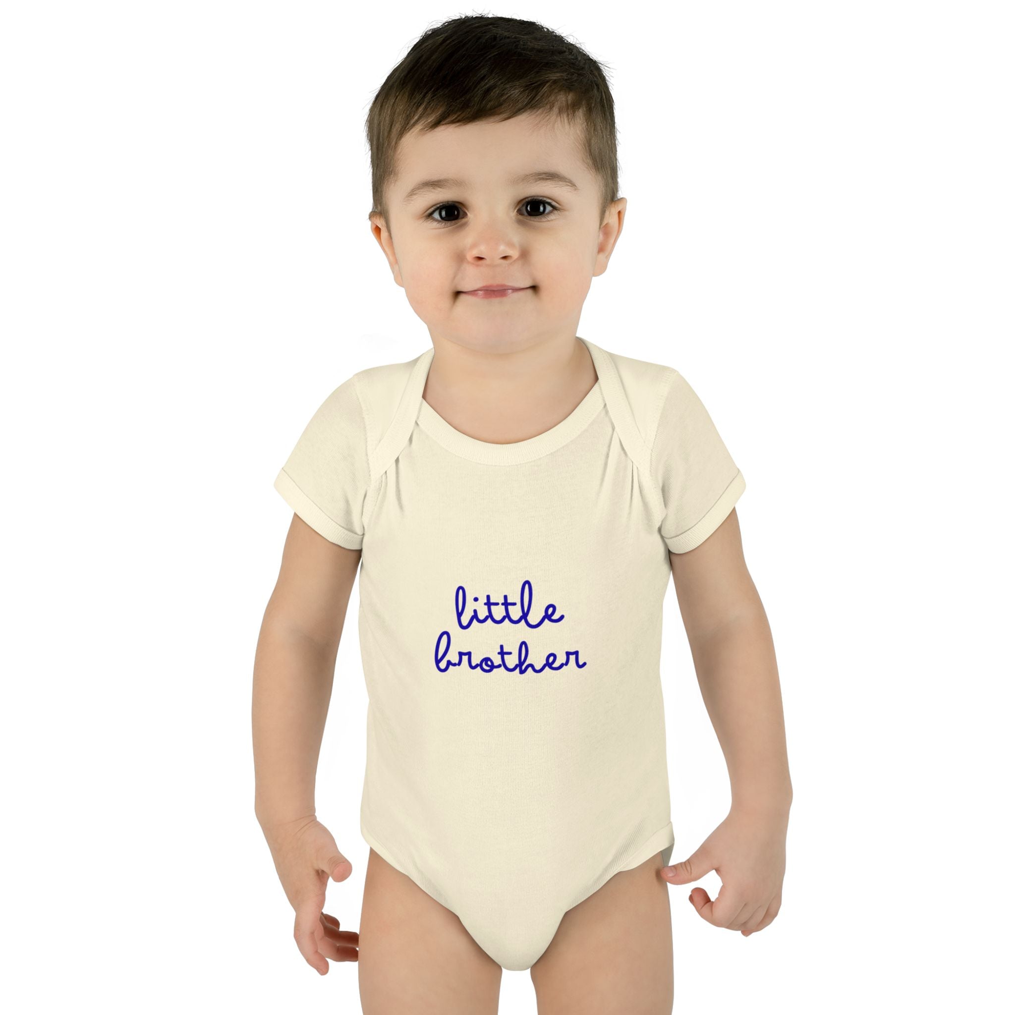 Little Brother Infant Bodysuit, Cute Baby Outfit, Newborn Gift, Baby Shower Present, Sibling Announcement, Baby Clothing