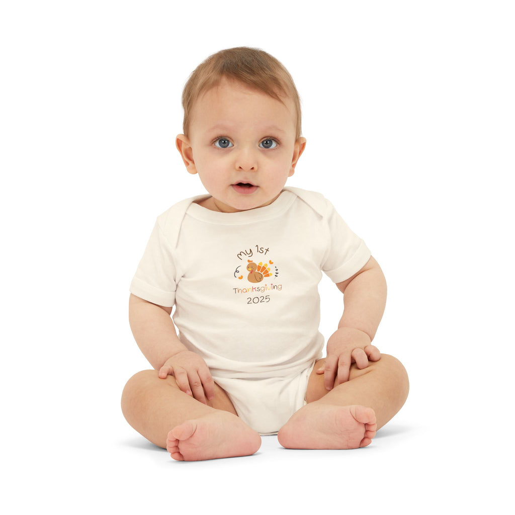 My 1st Thanksgiving Baby Bodysuit - Perfect for Newborns, Baby Showers, First Birthdays, Gifts, Photography Props