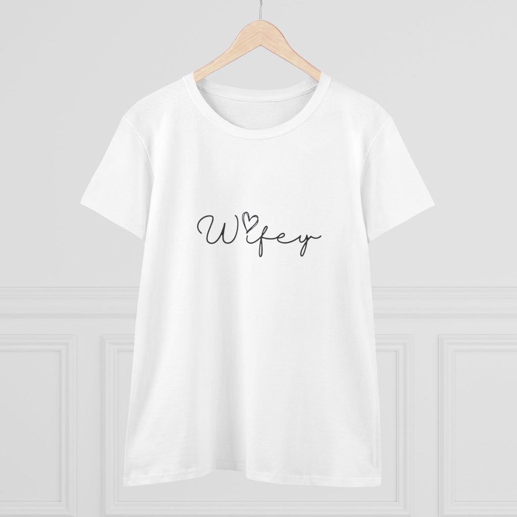 Wifey Cotton Tee for Trendy Women, Casual Wear, Gifts for Brides, Engagement Parties, Wedding Celebrations
