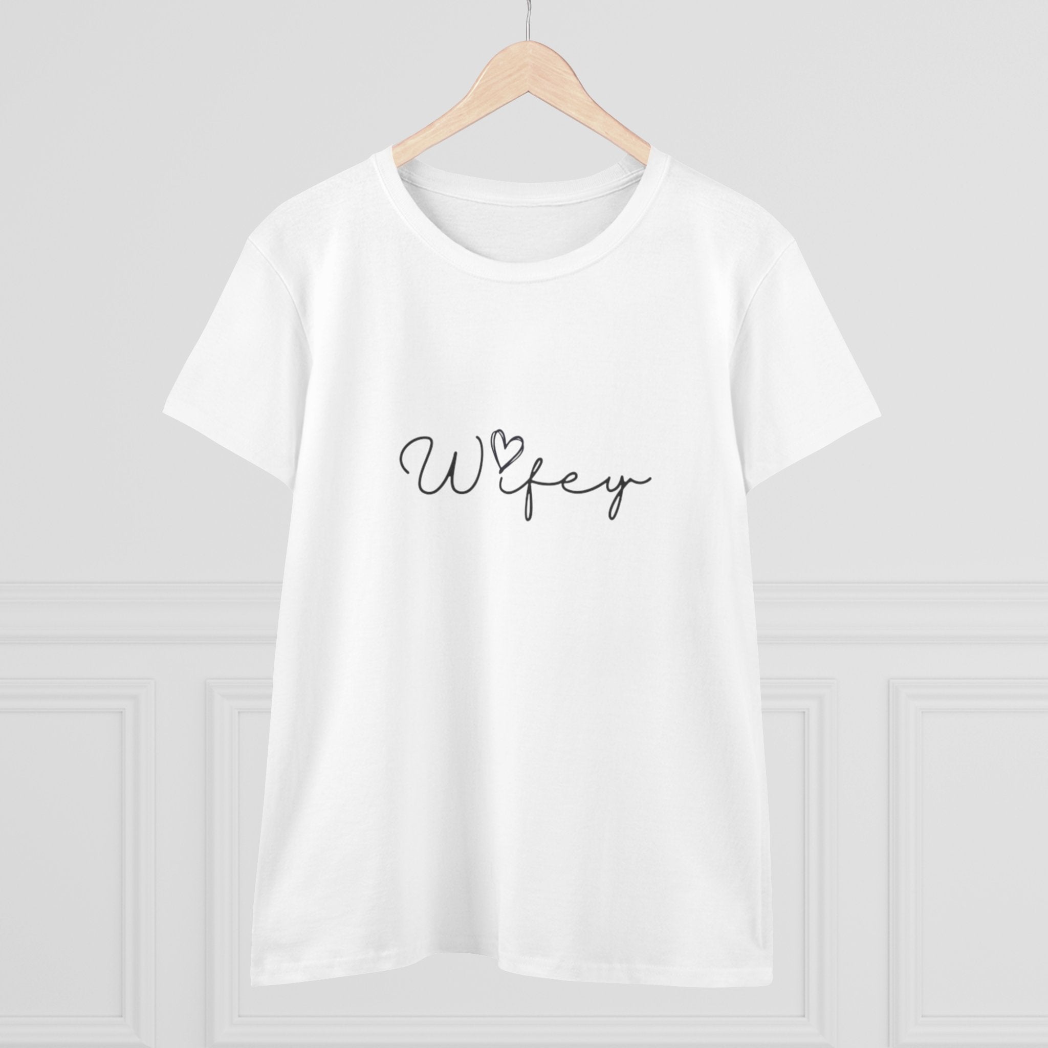 Wifey Cotton Tee for Trendy Women, Casual Wear, Gifts for Brides, Engagement Parties, Wedding Celebrations